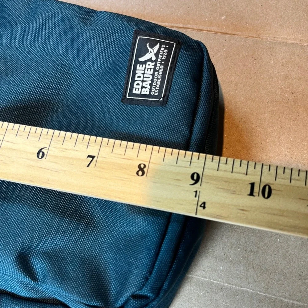 Eddie Bauer Teal Blue Crossbody Bag Travel Messenger Organizer EBB1008